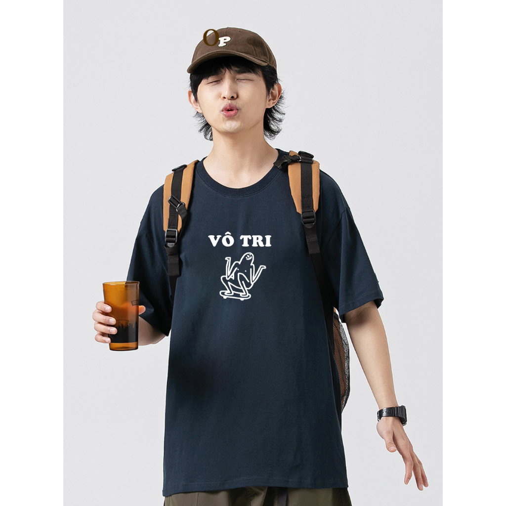 Áo thun nam nữ tay ngắn in chữ vô tri hot tred, áo phông chất cotton mềm mát LEE98