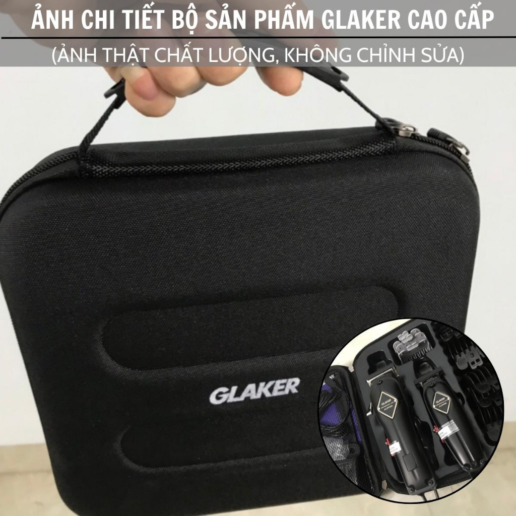 Tông đơ cắt tóc chuyên nghiệp Tăng đơ cắt tóc Máy cắt tóc không dây Màn led hiển thị Lưỡi dao không gỉ pin dùng 300 phút