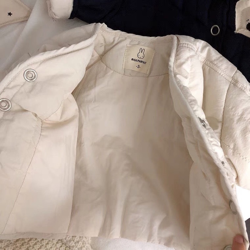 Áo Ấm Bé trai và bé gái kiểu Hàn Quốc hoạ tiết in áo khoác cotton dày xu hướng quần áo cotton ấm áp cho bé
