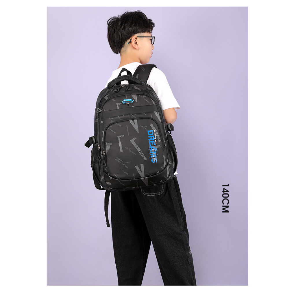 Balo học sinh nam đi học cặp sách cho bé trai học cấp 1 2 vải cao cấp chống nước đựng vừa laptop đẹp 9428