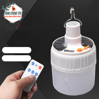 Bóng đèn năng lượng mặt trời tích điện siêu sáng kèm remote điều khiển, Bóng đèn LED siêu sáng có điều khiển