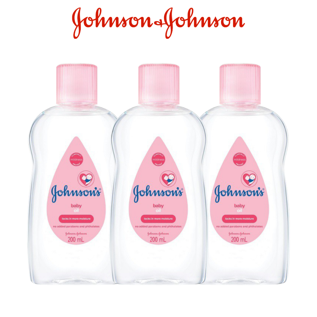 Combo 3 Chai Dầu Mát Xa Johnson s Baby Oil 200ml