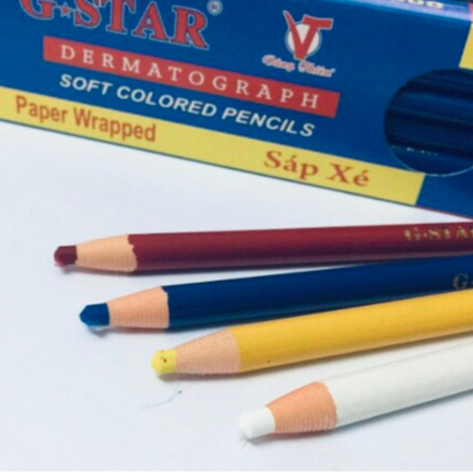 Bút Sáp Xé Vẽ Trên Vải G-Star, Fabric Marker Paper Wrapped Pen G-Star, Industrial Garment Accessories