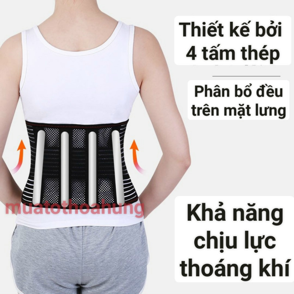 Đai Lưng Bảo Vệ Cột Sống Thoát Vị, Thoái Hóa, Chống Đau Lưng, Đai Lưng Tập Gym Cho Nam Nữ