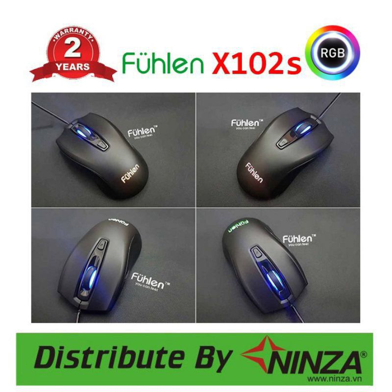 Chuột Gaming Fuhlen X102S - Hàng Chính Hãng Ninza BH 2 Năm