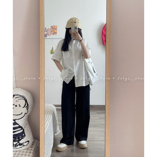 Áo sơ mi thô hàn tay lửng ulzzang (ảnh THẬT)