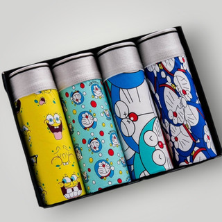 [Hộp] COMBO 4 Quần lót nam THUN LẠNH Quân sịp boxer Hoạt Hình S-076 (8 SET)