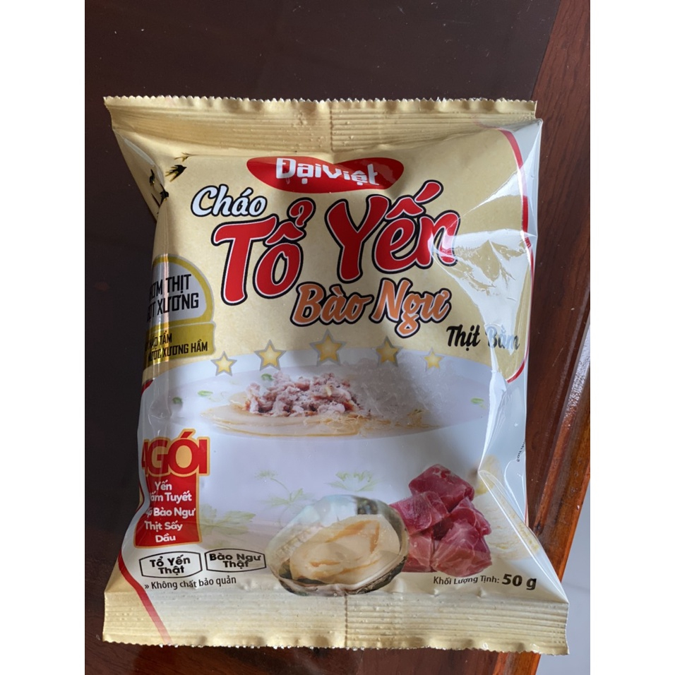 Cháo Đại Việt tổ yến bào ngư thịt bằm 50g