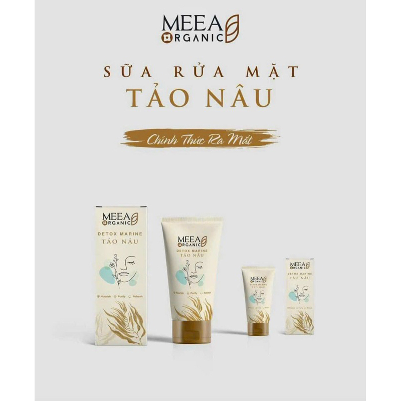 SỮA RỬA MẶT TẢO NÂU -  MEEA CHÍNH HÃNG