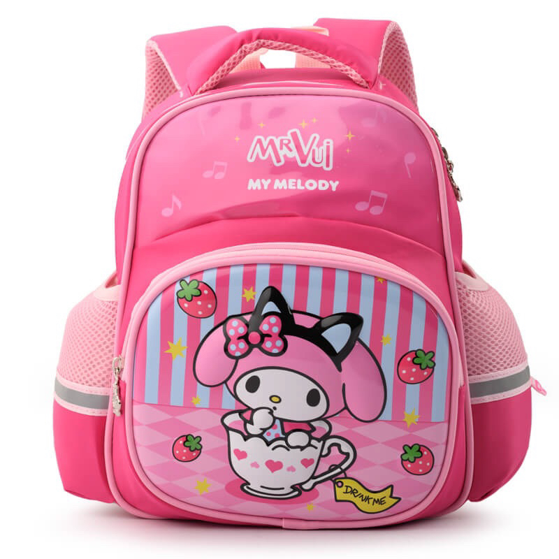 Balo bé gái mẫu giáo mầm non Mr Vui 921 dành cho bé từ 1-5 tuổi hình nổi 3D dễ thương