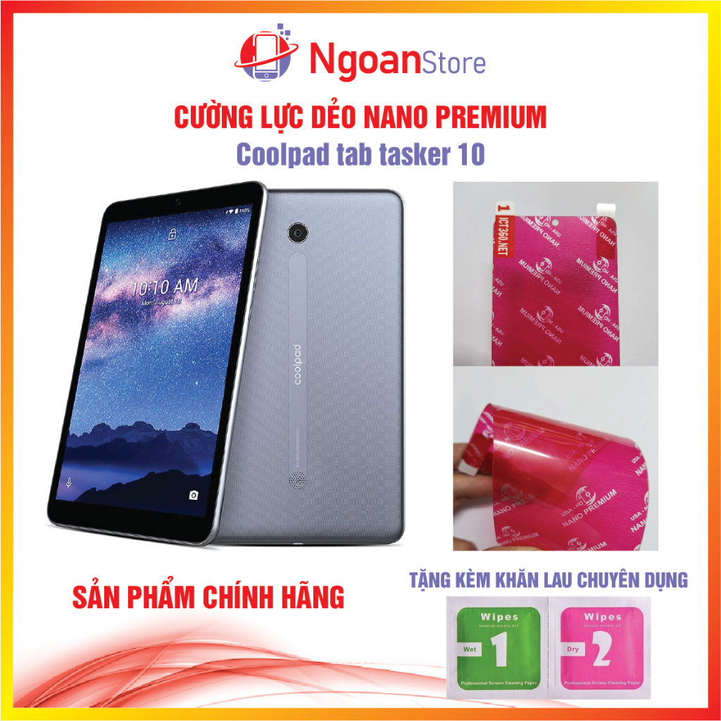 Cường lực dẻo Nano Coolpad Tab Tasker 10 - Ngoan Store