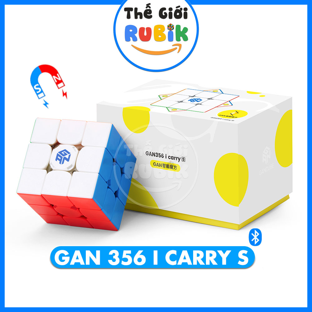 ✅[Chính Hãng] Gan 356 I Carry S Rubik 3x3 Thông Minh Kết Nối Với Điện Thoại Có Nam Châm | The Gioi Rubik