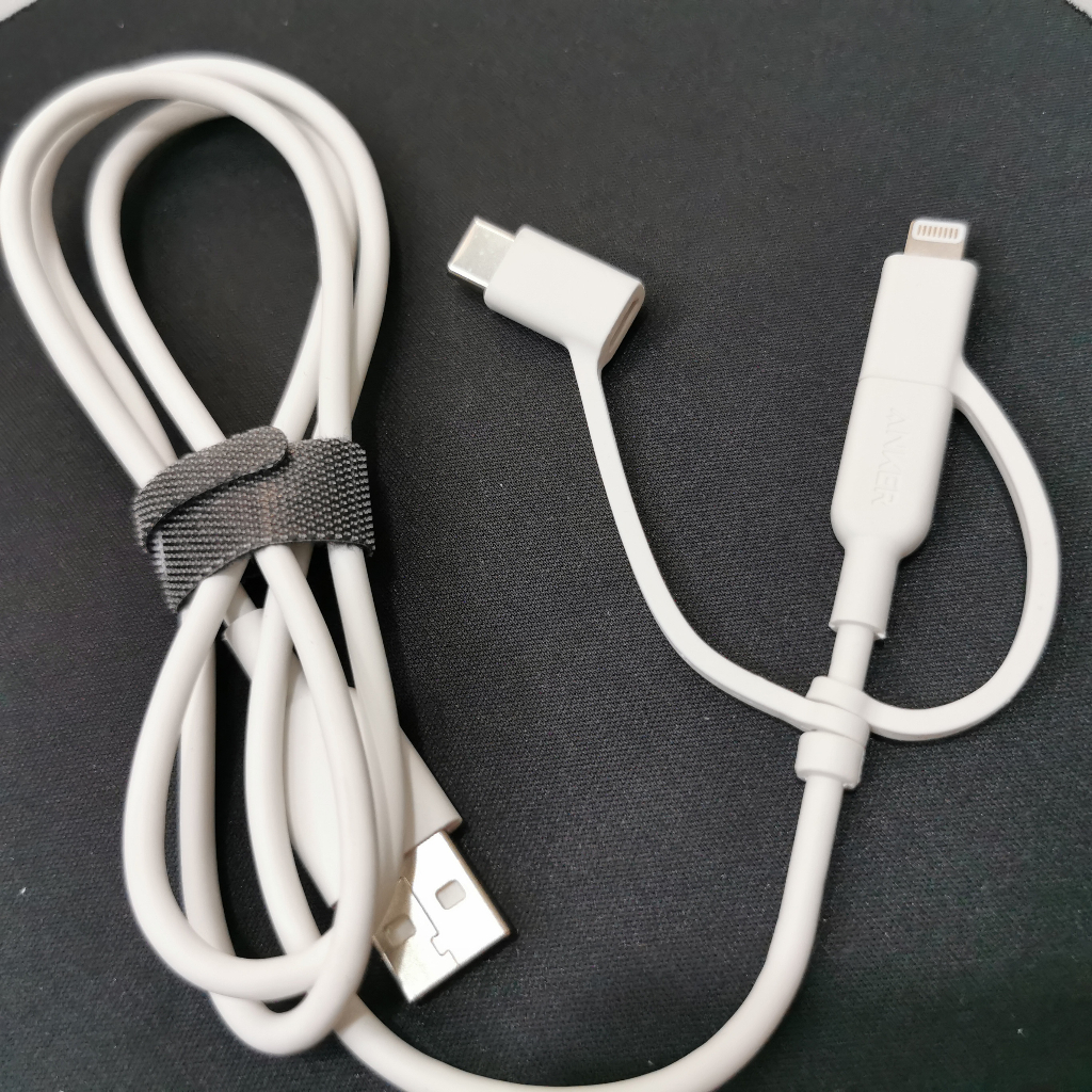 Cáp Sạc Anker Powerline II 3in1 0.9m A8436 USB-A to Micro + L + C