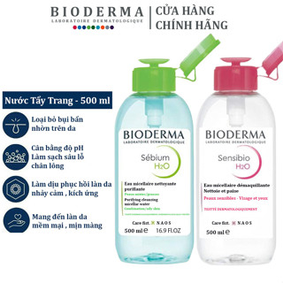 Nước tẩy trang bioderma 500ml cho mọi loại da chính hãng
