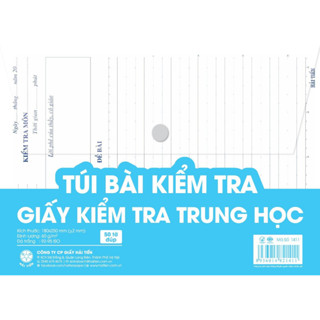  HẢI TIẾN Giấy kiểm tra trung học  50 tờ túi KB  