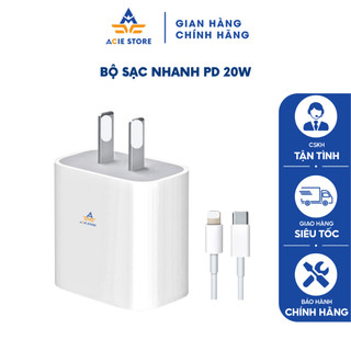 Bộ Củ Dây Cáp Sạc Nhanh PD 20W ACIE STORE An Toàn, Ổn Định Không Nóng Máy