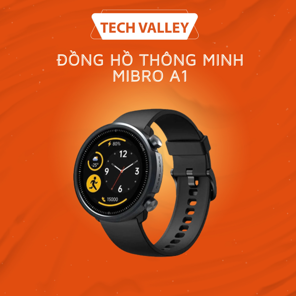 Đồng hồ thông minh Mibro A1 Màn hình AMOLED 1,28 inch Bluetooth, Chống nước 5 ATM, Hỗ trợ 20 chế độ thể thao / Theo dõi