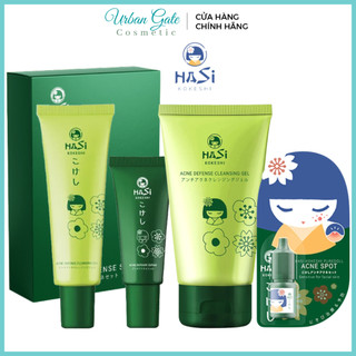 Chấm cồi mụn hasi kokeshi puredoll 5ml gom còi mụ/sữa rửa mặt da mụn acnes hasi / set serum & gel rửa mặt mụn hasi
