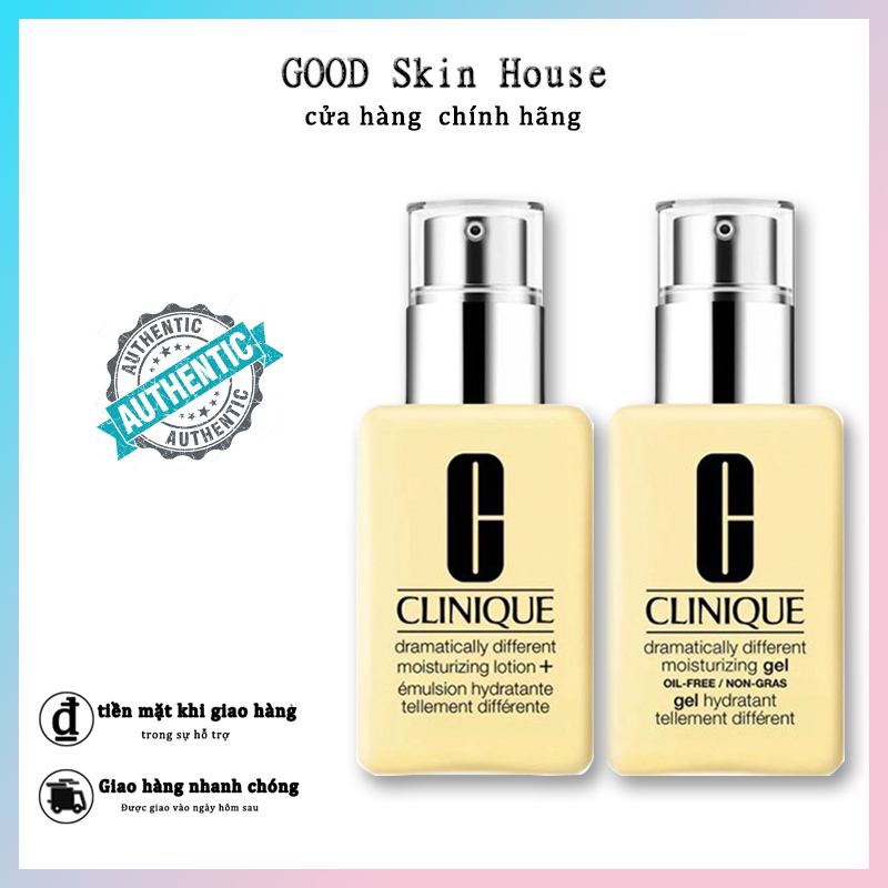 Kem và Gel dưỡng ẩm Clinique Dramatically Different Moisturizing Gel Lotion + Jelly 125ml