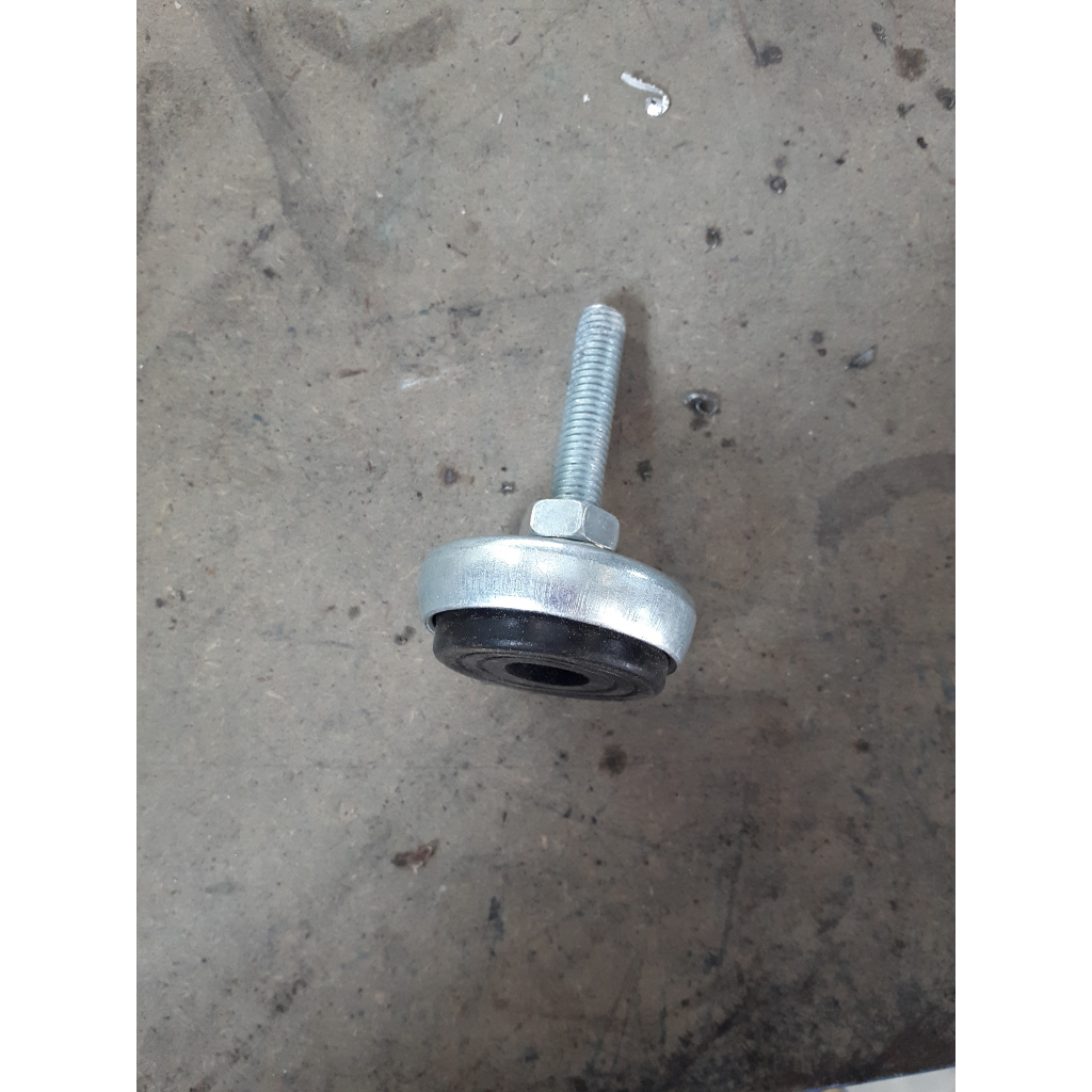 Chân đế tăng chỉnh cao su phi 50, M12x60mm