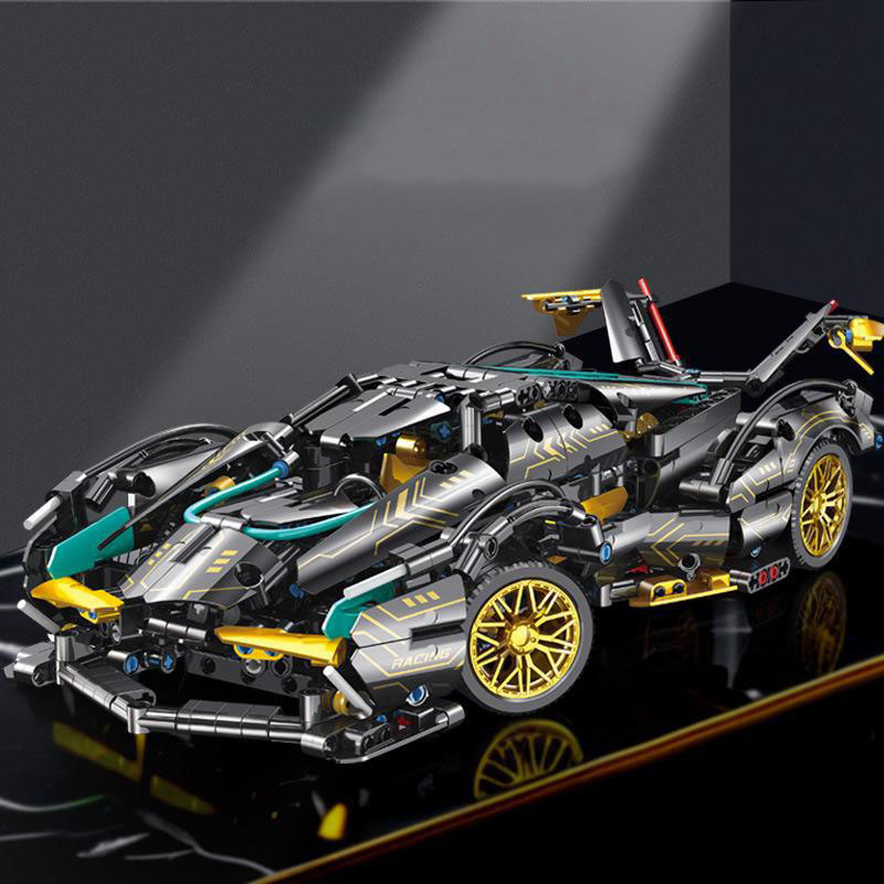Đồ Chơi Lắp Ráp Kiểu Lego Mô Hình Siêu Xe Lamborghini Veneno Roadster Tỉ Lệ1:14 Điều Khiển Từ Xa RC No.0110 Với 1000+PCS