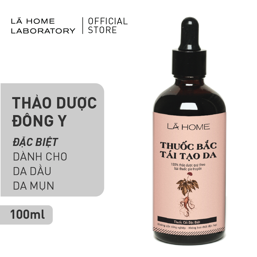 Đông Y Tái Tạo Da Lá Home 110ml  - Da Dầu Mụn, Da Khỏe, Da Sạm Nám