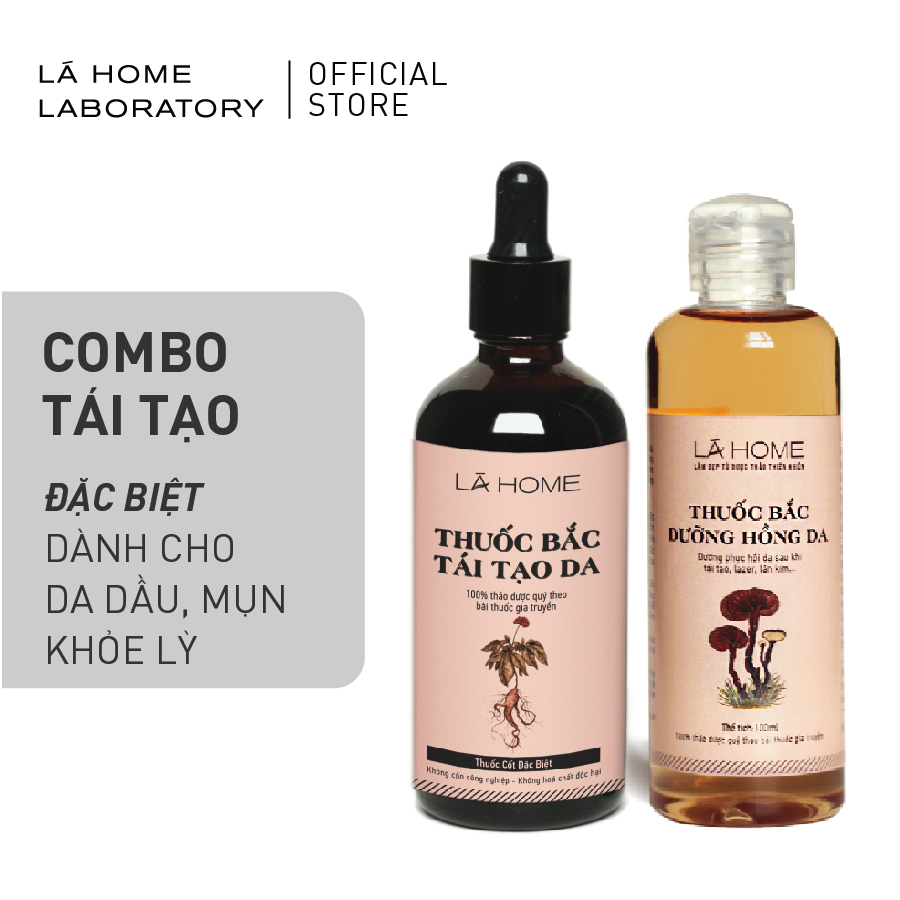Bộ Tái Tạo Lá Home (lớn) - da dầu mụn, da khỏe lỳ
