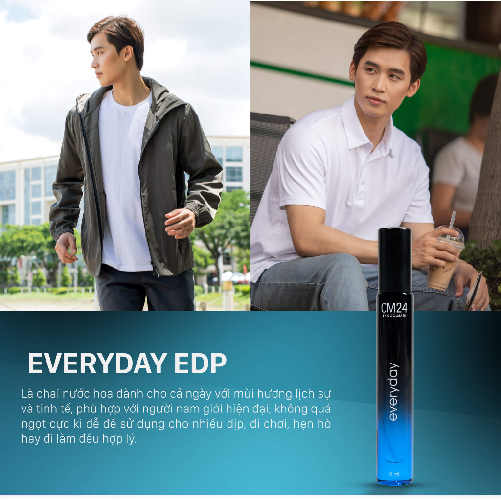 Nước hoa nam CM24 EVERYDAY Eau de Parfum - 9ml