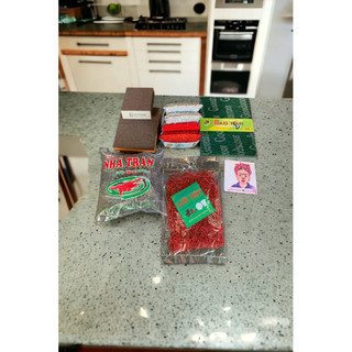 Combo cước chùi,cọ ,xoong,nồi