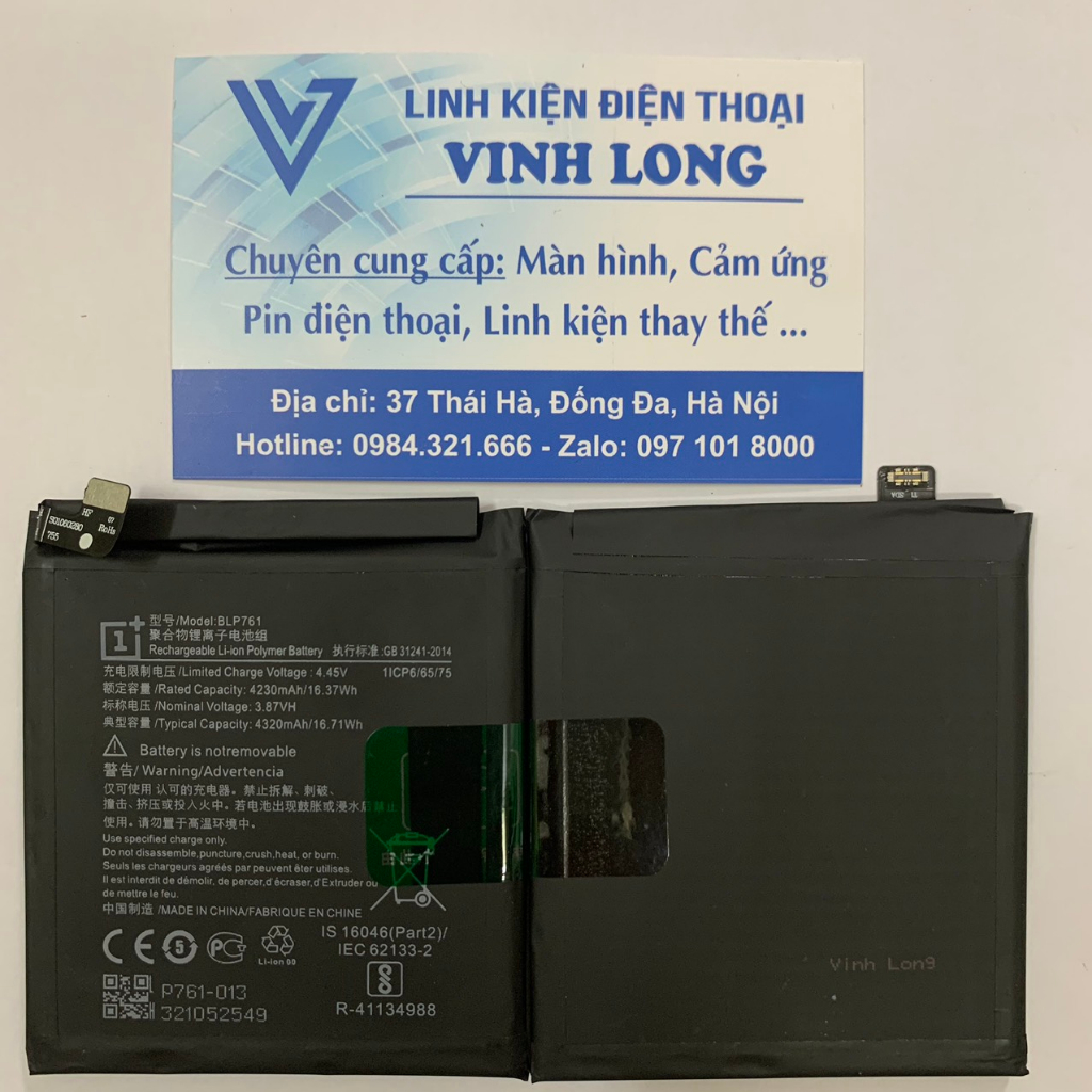 Pin One Plus BLP761 / One Plus 8 | 4320mAh