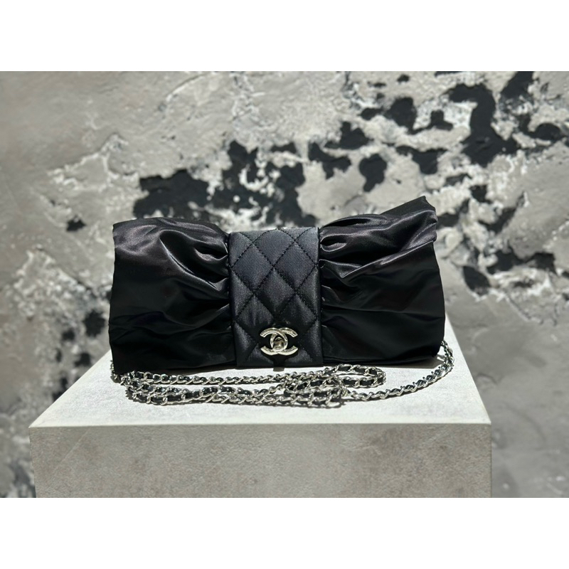 CHÀN NEO CLUTCH EVENING CHẤT VẢI LỤA SANTI SIZE 19CM FULLBOX VIP