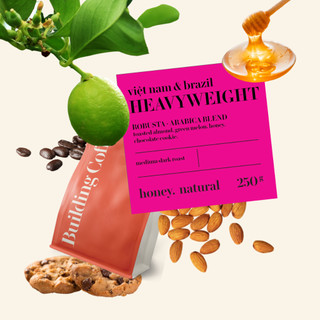 Heavyweight blend - cà phê arabica từ brazil & robusta từ việt nam - building coffee