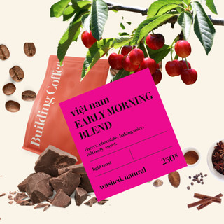 Early morning blend - cà phê arabica từ việt nam - building coffee