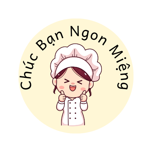 100 Tem Nhãn Dãn Chúc Bạn Ngon Miệng Cute 3cm - Kho Nhà Mình