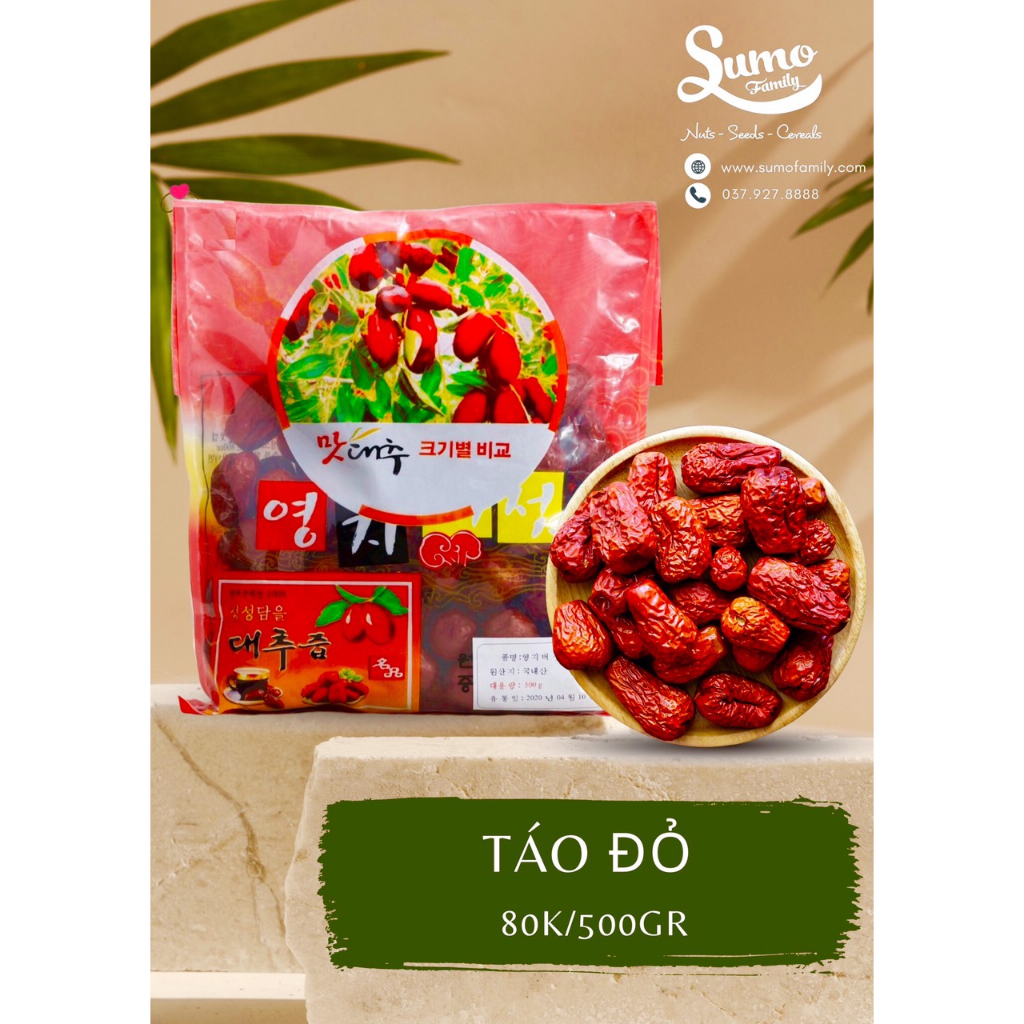 Hạt táo đỏ 500gr