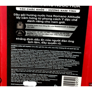 [Date 11/2025] Dầu Gội Romano Attitute 380g
