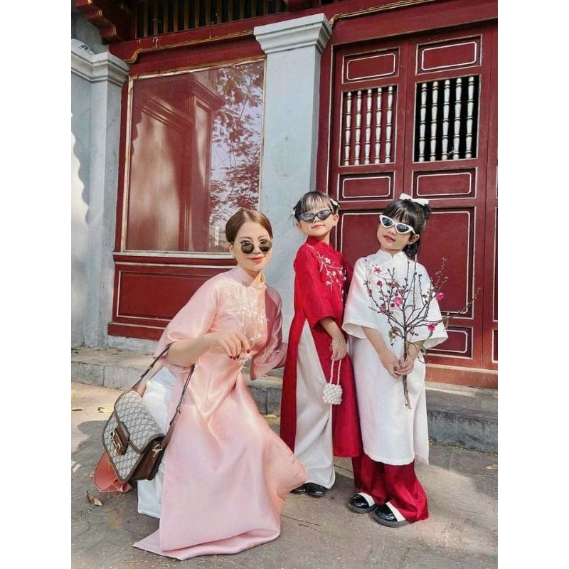 Áo dài bé gái 💝FREESHIP💝 Áo dài cho bé gái xinh xắn giá rẻ