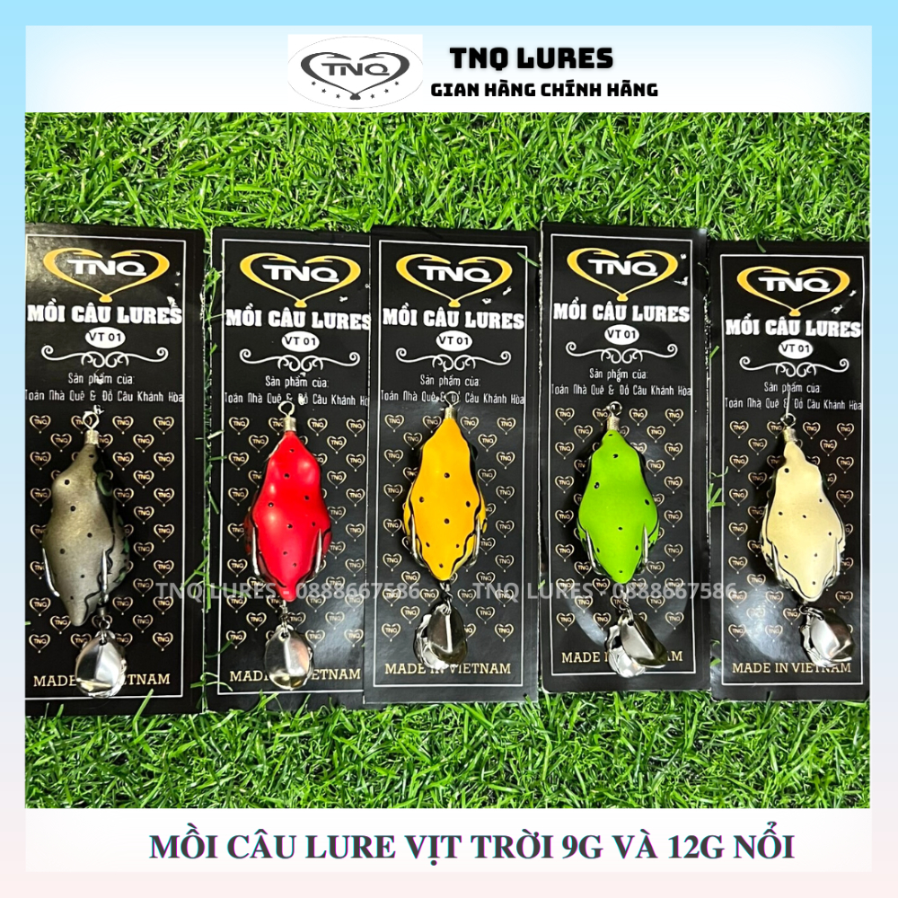 Mồi câu lure TNQ vịt trời VT01 nổi 12g và VT02 nổi 9g TNQ LURES TOÁN NHÀ QUÊ