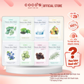 COMBO 10 Mặt Nạ Foodaholic Nature Skin Mask Thiên Nhiên Dưỡng Ẩm Giảm Mụn Trắng Da Hàn Quốc (23g x10)