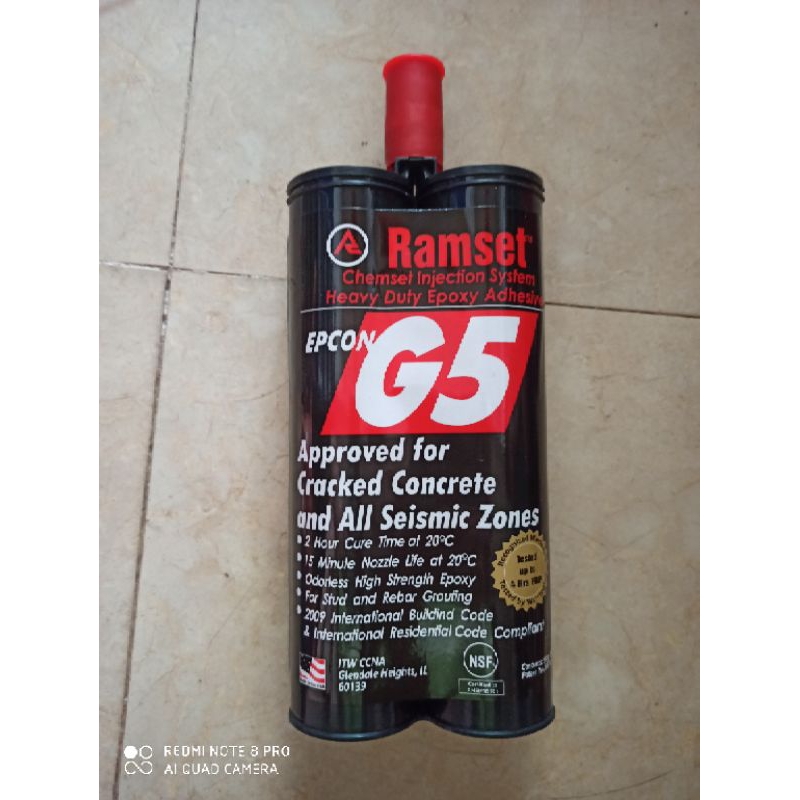 Keo cấy thép ramset G5 650ml kèm vòi (hàng sẵn)