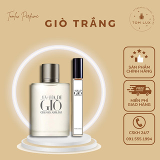 (MẪU THỬ) Nước Hoa Nam G.A Gio Trắng TomLux 10ml