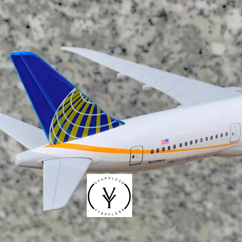 MÔ HÌNH MÁY BAY KIM LOẠI UNITED AIRLINE CAO CẤP CÓ BÁNH XE  FULLBOX