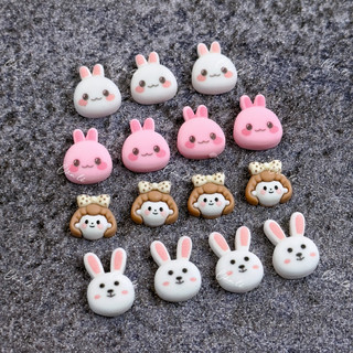 Set charm mix đầu thỏ  hoạt hình thú