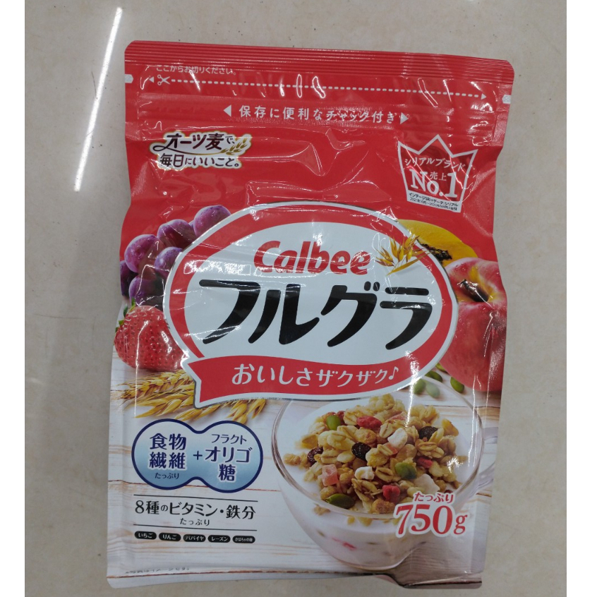 Ngũ Cốc Calbee Ăn Kiêng Giảm Cân Nội Địa Nhật Bản Mix Trái Cây 750G - Chỉ mất 3 phút để có một bữa ăn sáng ngon tuyệt