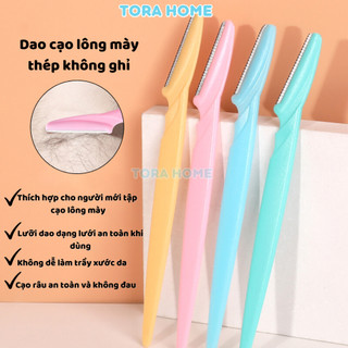 Dao cạo chân mày, dao tỉa lông mày tạo khuôn mày, tỉa lông mày nhỏ gọn, tiện lợi, sắc nét nhiều màu Tora Home