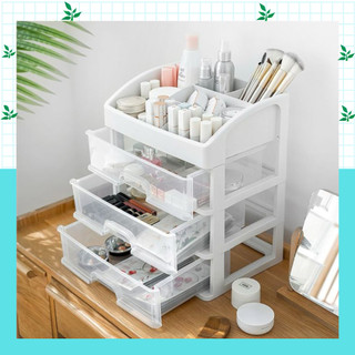 Kệ mỹ phẩm bằng nhựa 4 tầng trong suốt, tủ đựng thuốc ,tủ đựng mỹ phẩm đa năng