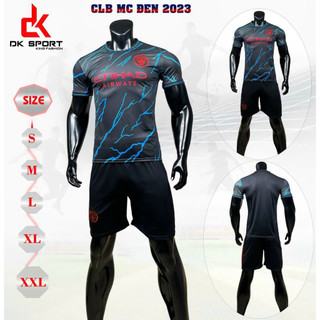Bộ Đồ Đá Banh CLB  MC màu xanh đen