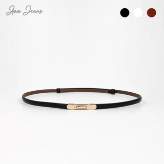 Aaa Jeans - Đai thắt eo da thật bản nhỏ 1cm khóa bấm