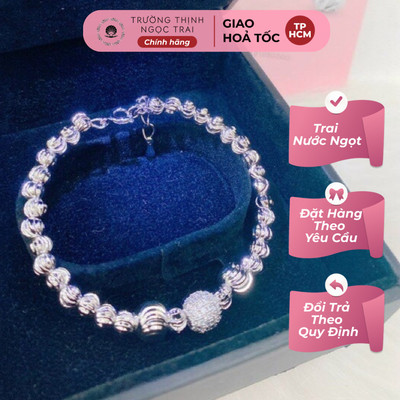 Vòng Tay Bi Titan Thép Không Gỉ - Ngọc Trai Trường Thịnh