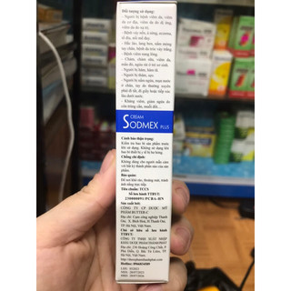 Sodmex plus cream kem bôi da 15 g